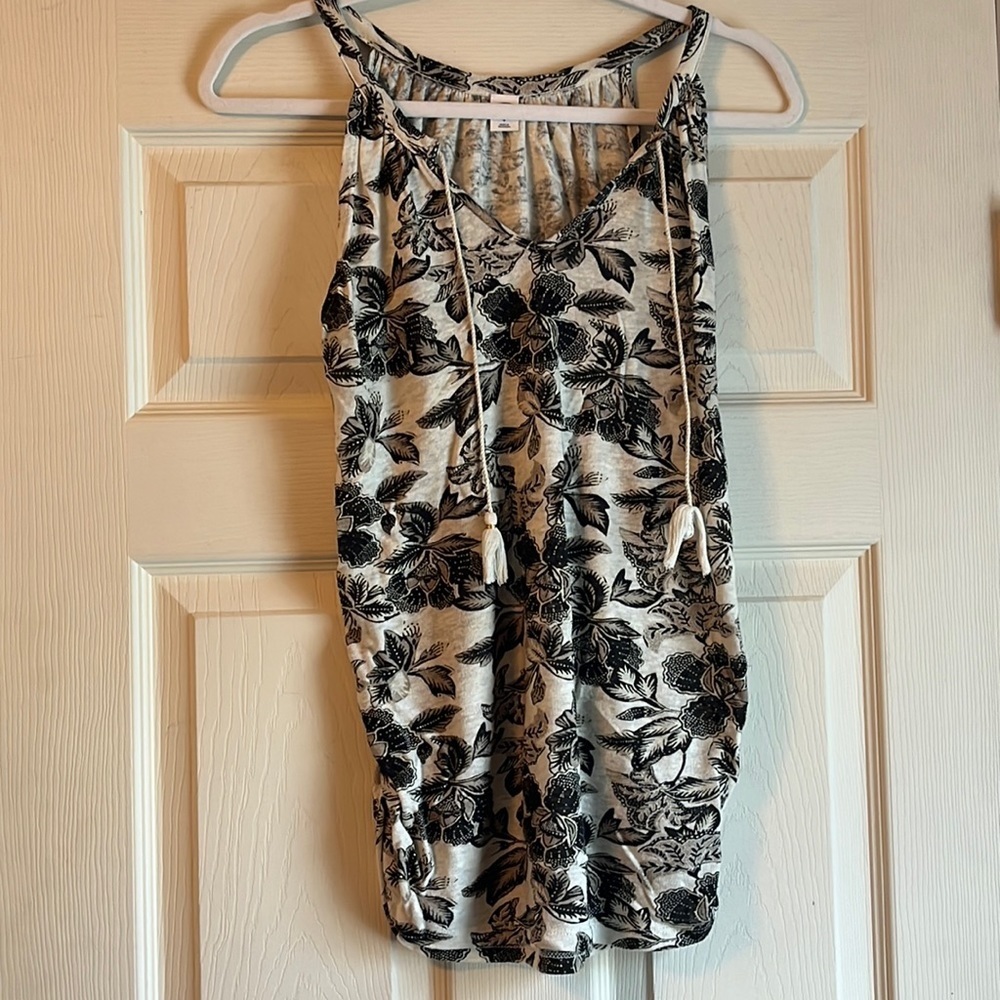 Old Navy‎ Floral maternity tank sz S Tropical casual vacation
